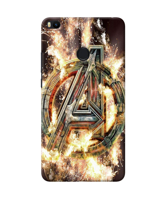 Avengers Burning Logo Mi Max 2 Back Cover