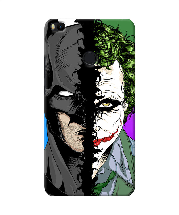 Batman Vs Joker Half Face Mi Max 2 Back Cover