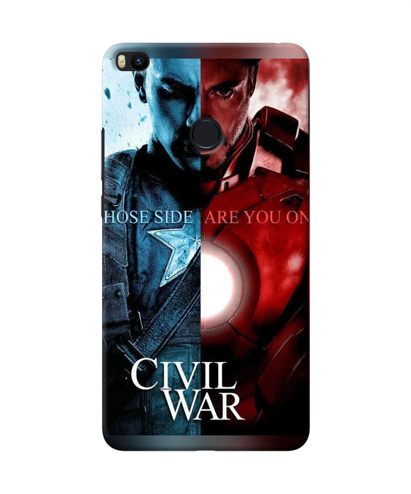 Civil War Mi Max 2 Back Cover