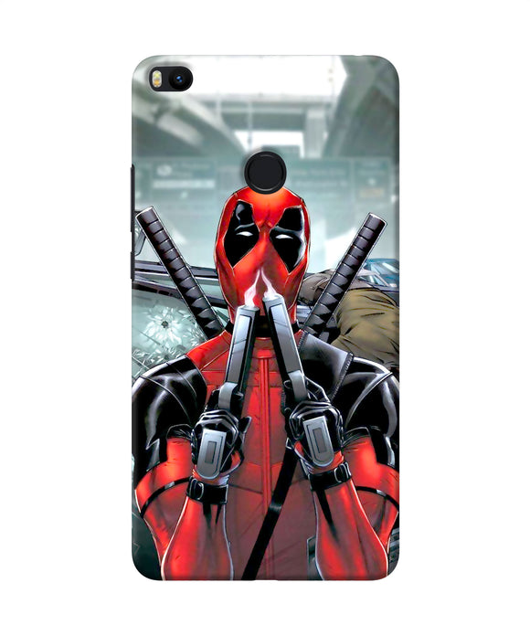 Deadpool With Gun Mi Max 2 Back Cover