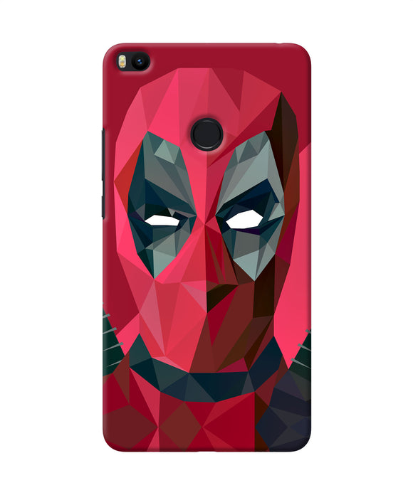 Abstract Deadpool Full Mask Mi Max 2 Back Cover