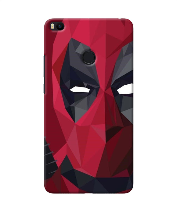 Abstract Deadpool Half Mask Mi Max 2 Back Cover