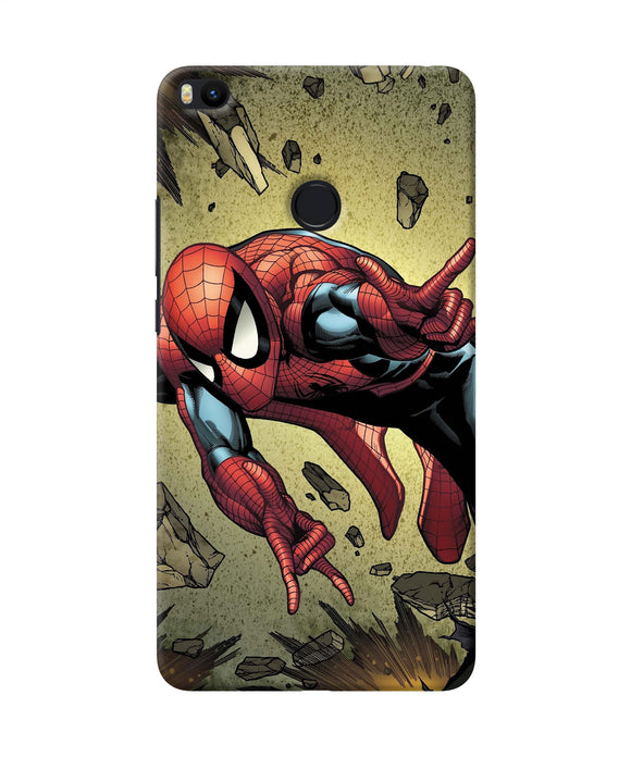 Spiderman On Sky Mi Max 2 Back Cover