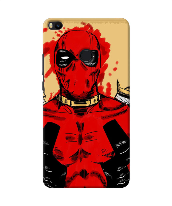 Blooded Deadpool Mi Max 2 Back Cover