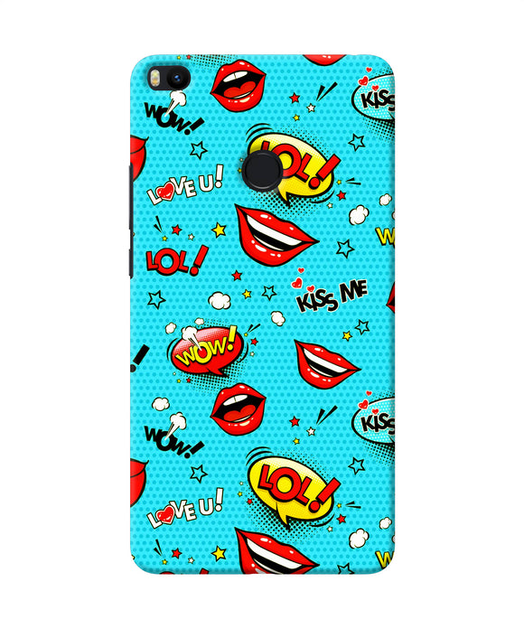 Lol Lips Print Mi Max 2 Back Cover