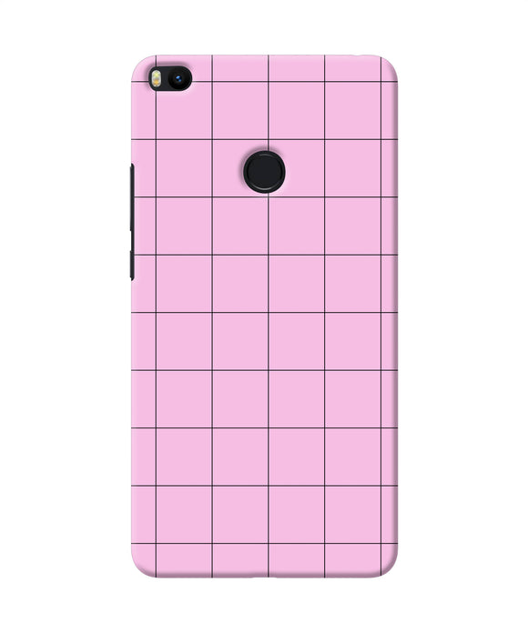 Pink Square Print Mi Max 2 Back Cover