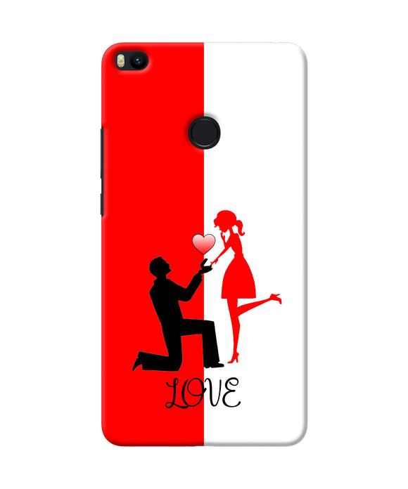 Love Propose Red And White Mi Max 2 Back Cover