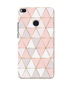 Abstract Pink Triangle Pattern Mi Max 2 Back Cover