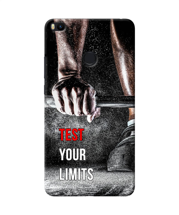 Test Your Limit Quote Mi Max 2 Back Cover