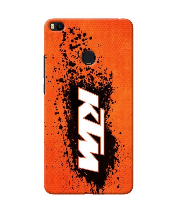 Ktm Black Spray Mi Max 2 Back Cover
