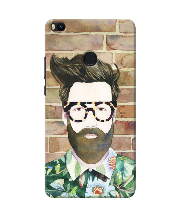 Beard Man With Glass Mi Max 2 Back Cover