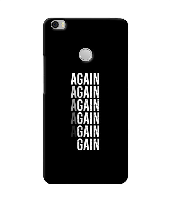 Again Again Gain Mi Max Back Cover