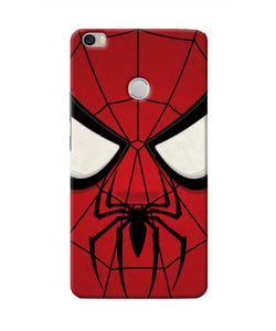 Spiderman Face Mi Max Real 4D Back Cover