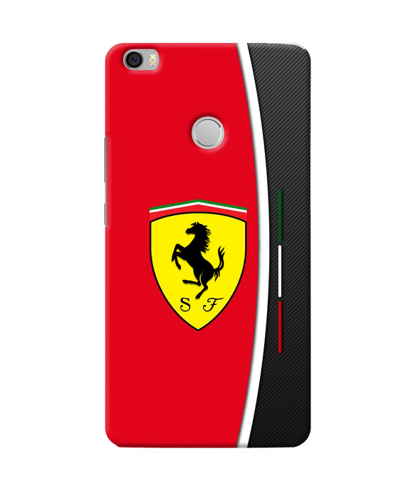 Ferrari Abstract Red Mi Max Real 4D Back Cover