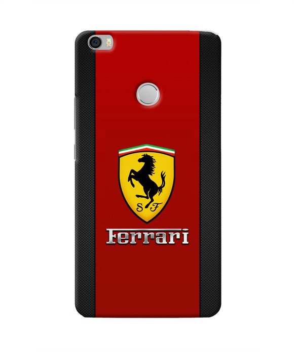 Ferrari Abstract Maroon Mi Max Real 4D Back Cover