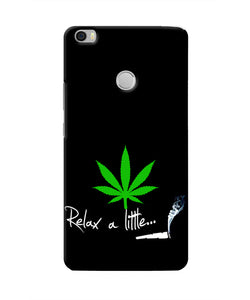 Weed Relax Quote Mi Max Real 4D Back Cover