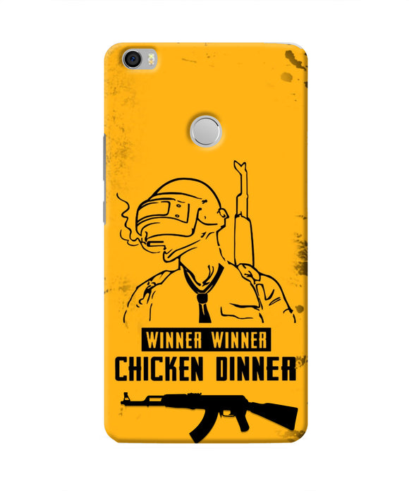 PUBG Chicken Dinner Mi Max Real 4D Back Cover