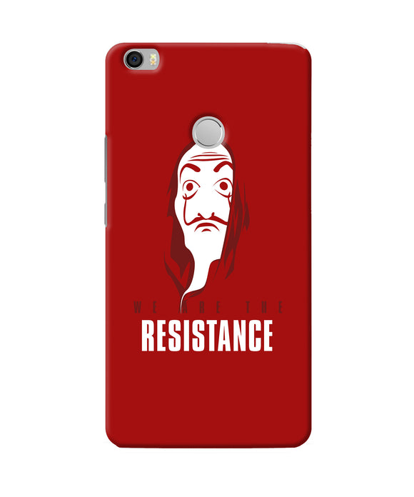 Money Heist Resistance Quote Mi Max Back Cover