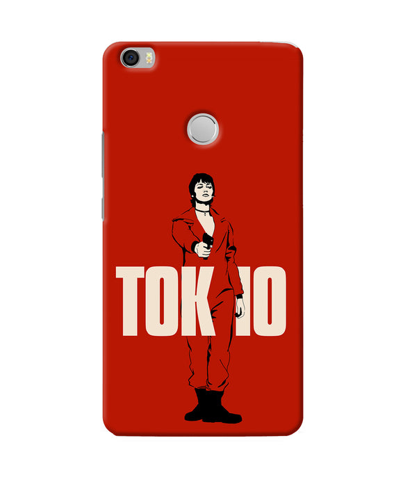 Money Heist Tokyo With Gun Mi Max Back Cover