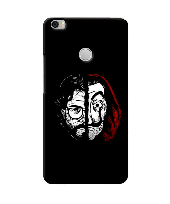 Money Heist Professor Mask Sketch Mi Max Back Cover