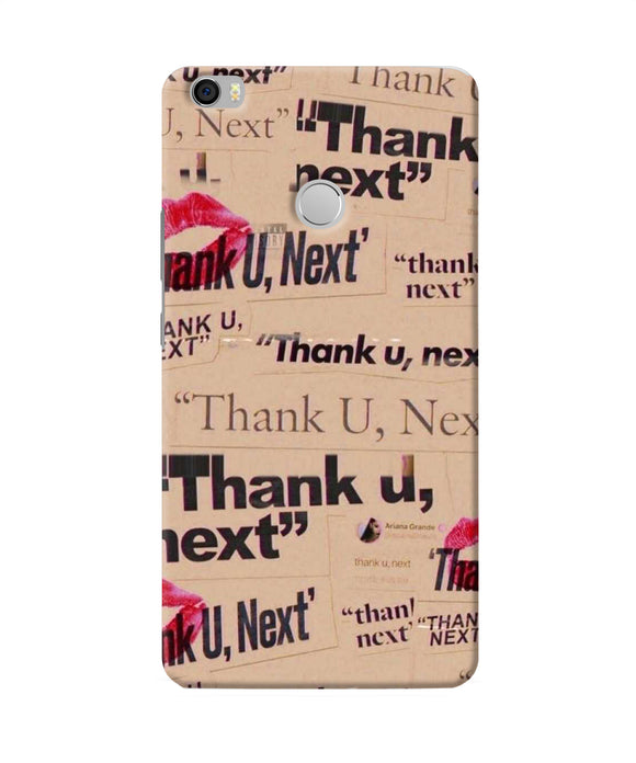 Thank You Next Mi Max Back Cover