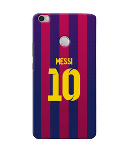 Messi 10 Tshirt Mi Max Back Cover