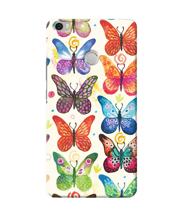 Abstract Butterfly Print Mi Max Back Cover