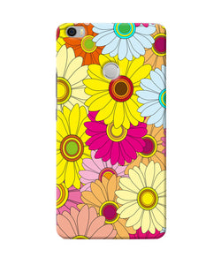 Abstract Colorful Flowers Mi Max Back Cover