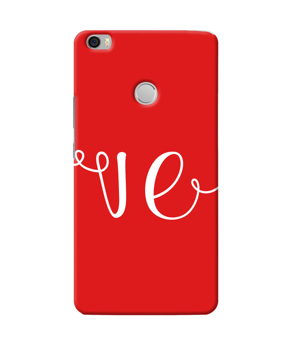 Love Two Mi Max Back Cover