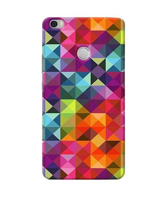 Abstract Triangle Pattern Mi Max Back Cover