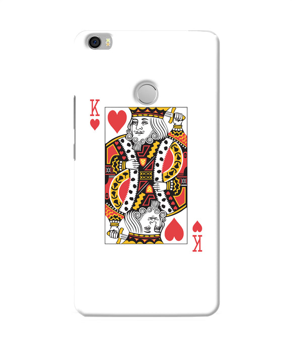 Heart King Card Mi Max Back Cover