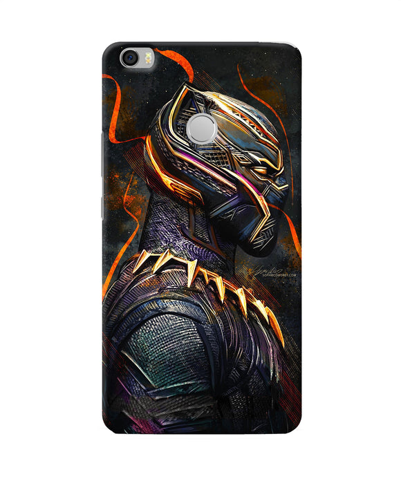 Black Panther Side Face Mi Max Back Cover