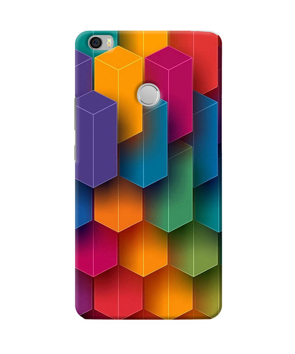 Abstract Rectangle Print Mi Max Back Cover