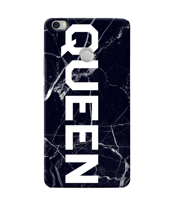 Queen Marble Text Mi Max Back Cover