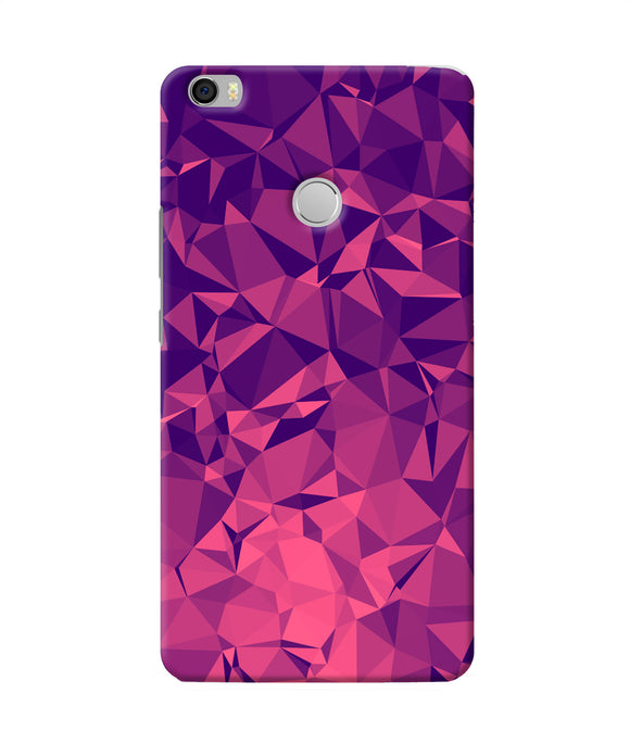 Abstract Red Blue Shine Mi Max Back Cover