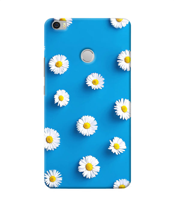 White Flowers Mi Max Back Cover