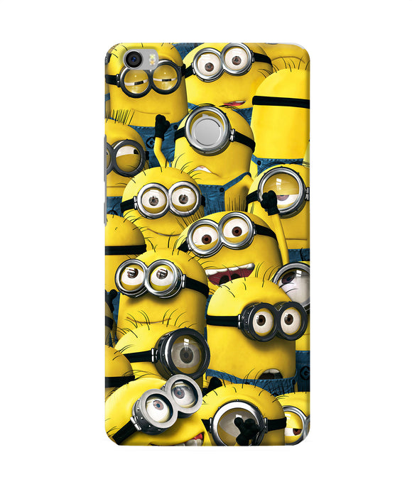 Minions Crowd Mi Max Back Cover
