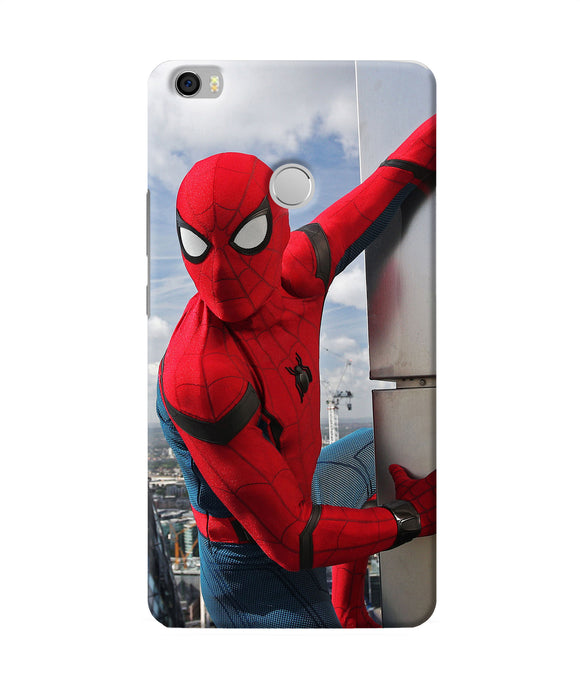 Spiderman On The Wall Mi Max Back Cover