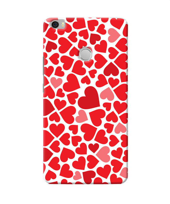 Red Heart Canvas Print Mi Max Back Cover