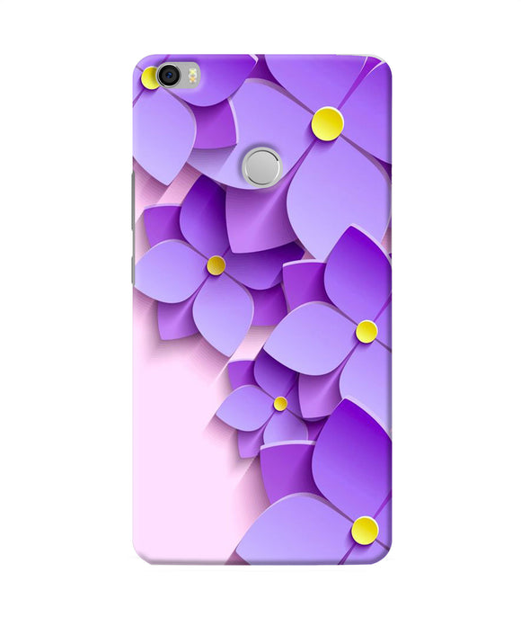 Violet Flower Craft Mi Max Back Cover