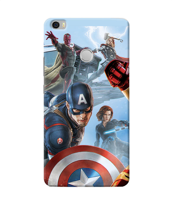Avengers On The Sky Mi Max Back Cover