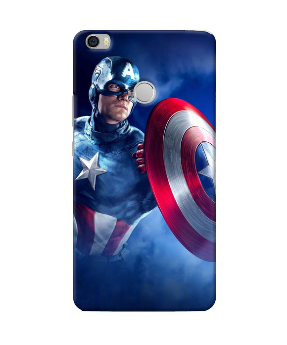 Captain America On Sky Mi Max Back Cover
