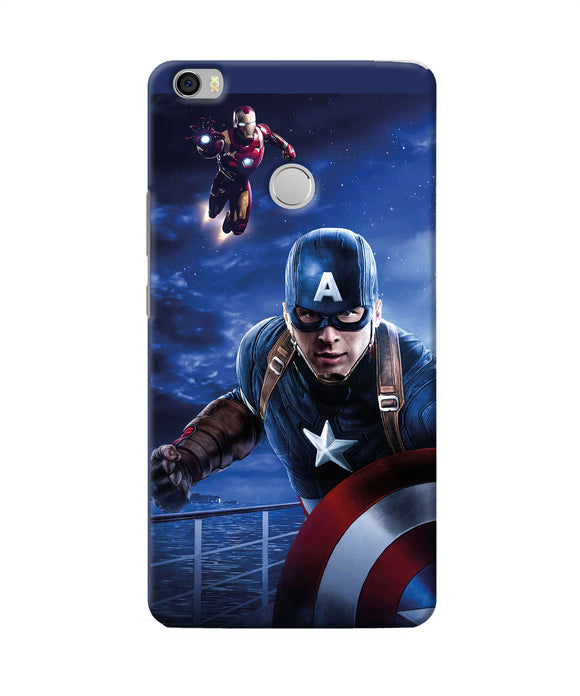 Captain With Ironman Mi Max Back Cover