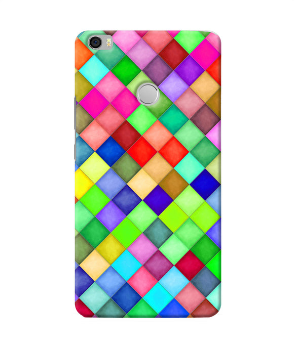 Abstract Colorful Squares Mi Max Back Cover