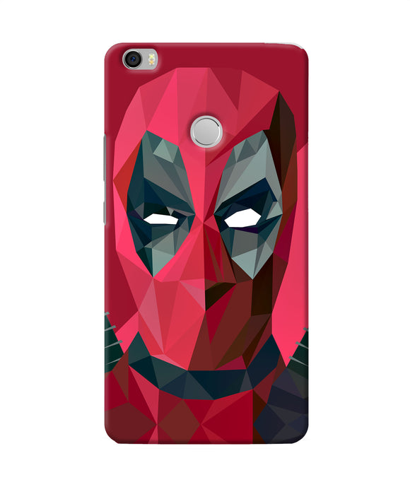 Abstract Deadpool Full Mask Mi Max Back Cover