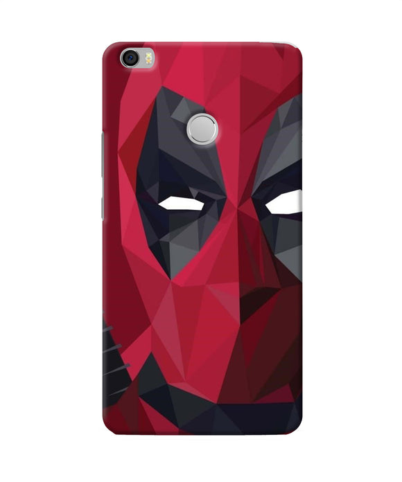 Abstract Deadpool Half Mask Mi Max Back Cover