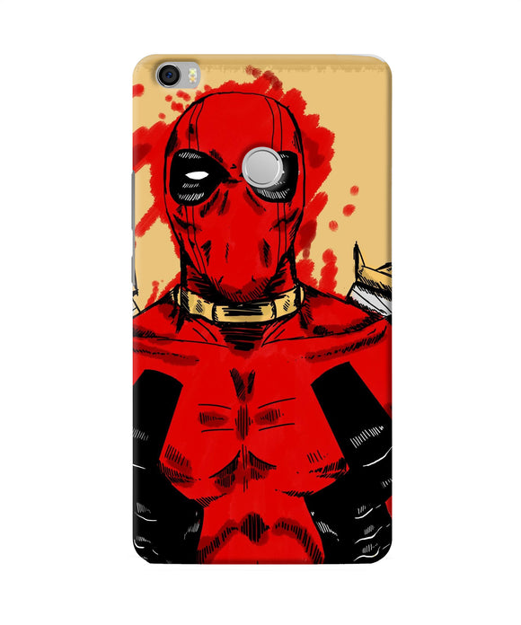 Blooded Deadpool Mi Max Back Cover