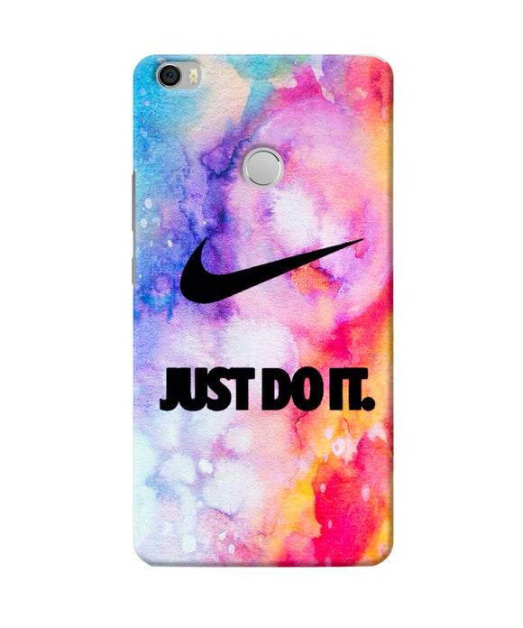 Just Do It Colors Mi Max Back Cover