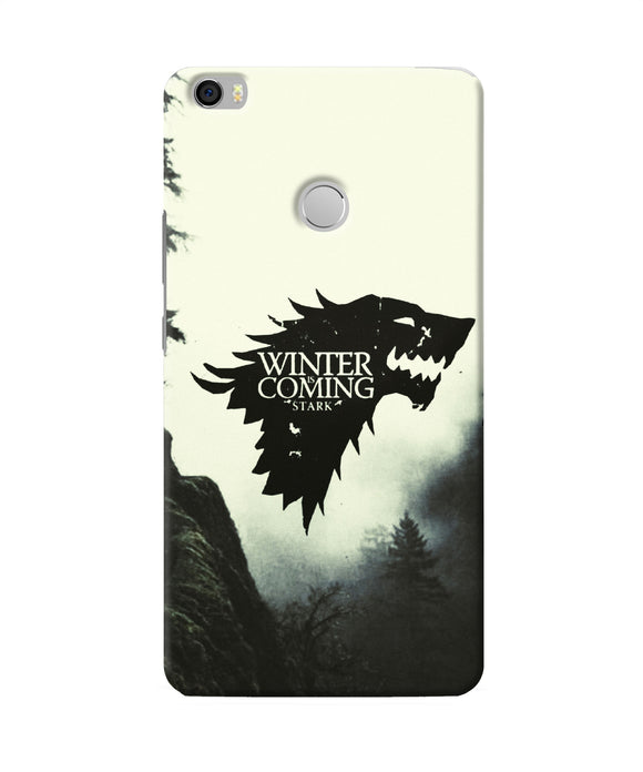 Winter Coming Stark Mi Max Back Cover