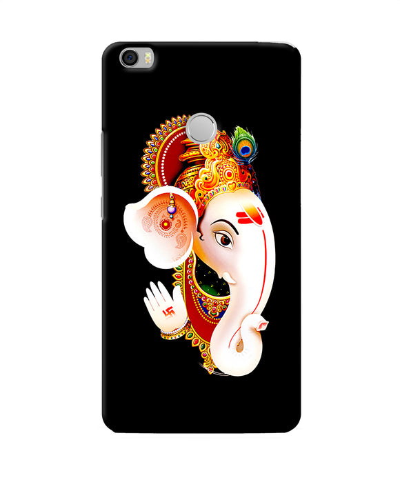 Lord Ganesh Face Mi Max Back Cover